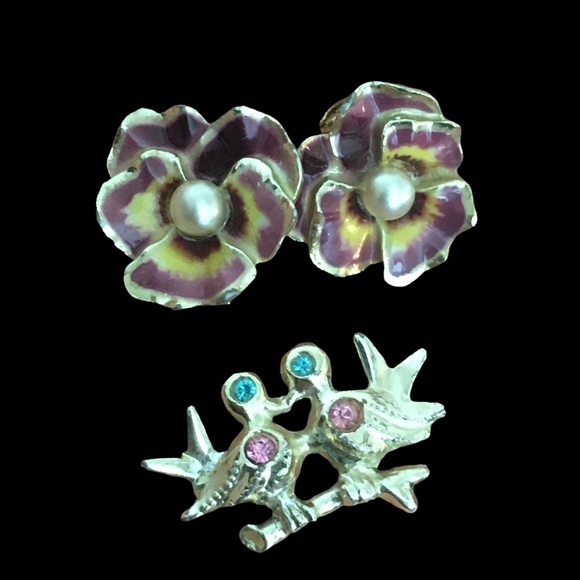 Set of Three Miniature Brooch Pins - Picture 6 of 11